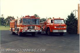 1987 KME before entering service, 1973 still in service but coming to an end.